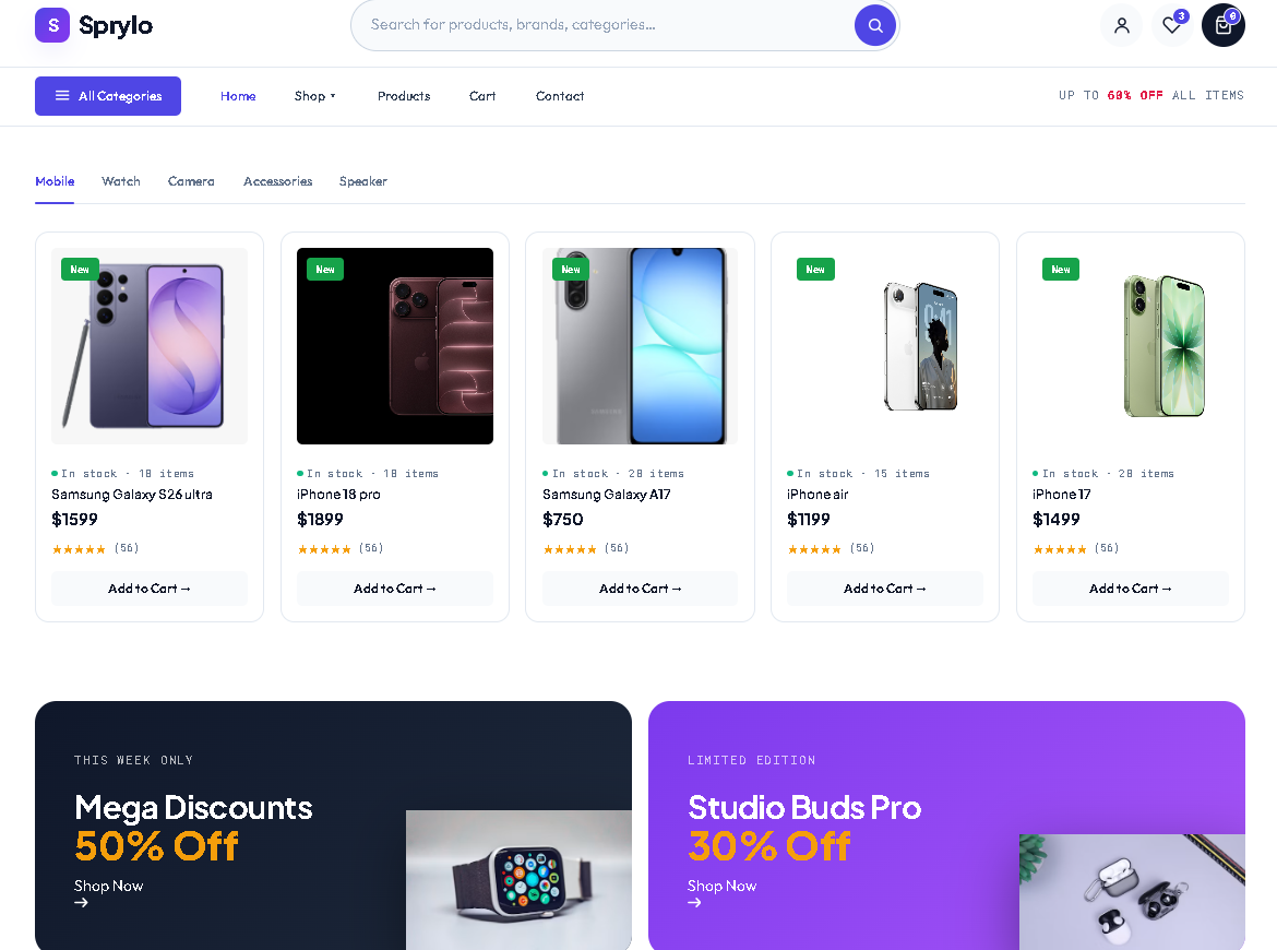Laravel ecommerce project