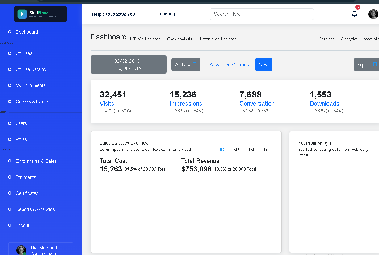 Interactive React web app